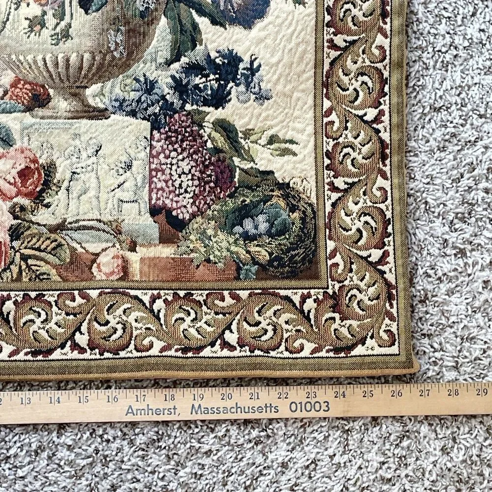 Corona Decor Co. 31”x26.5” Rug Woven Wall Hanging Tapestry #2724 Made in USA